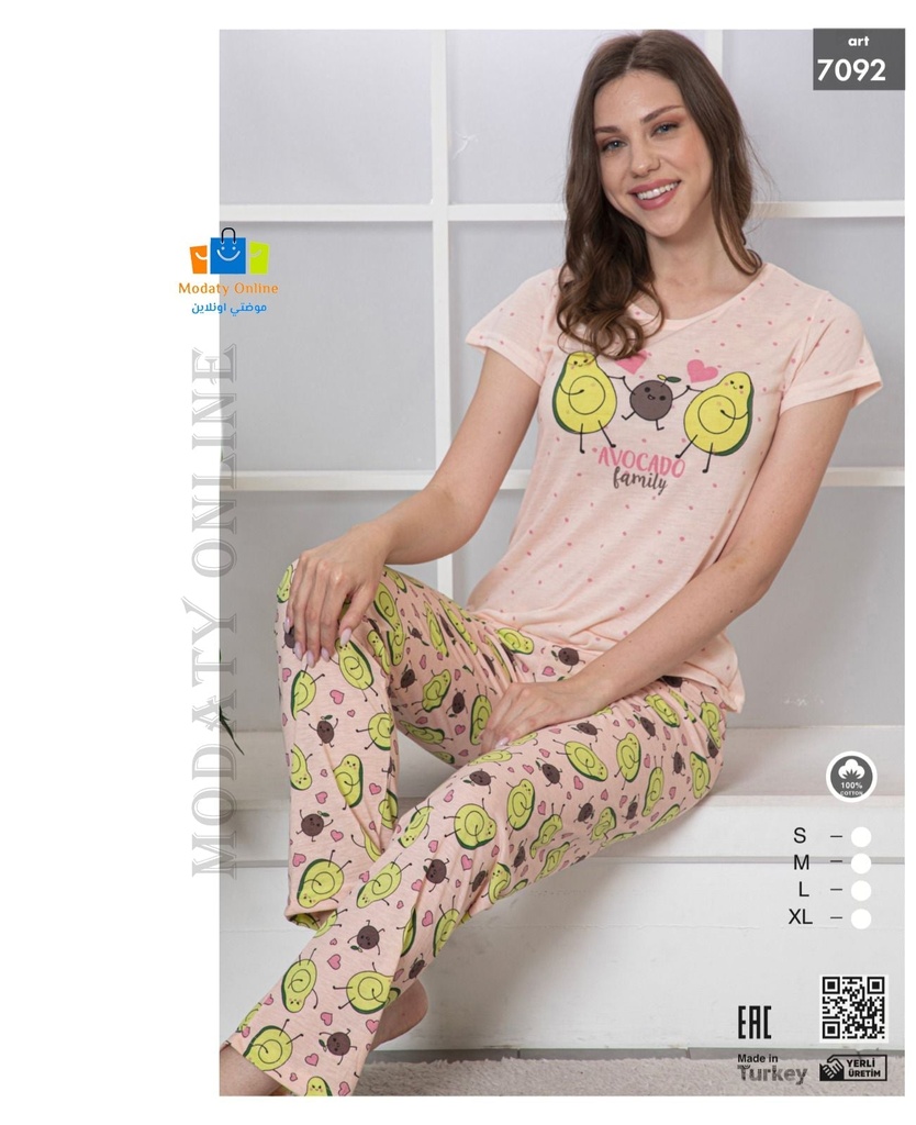 Pajamas Half Sleeves Woman Cotton