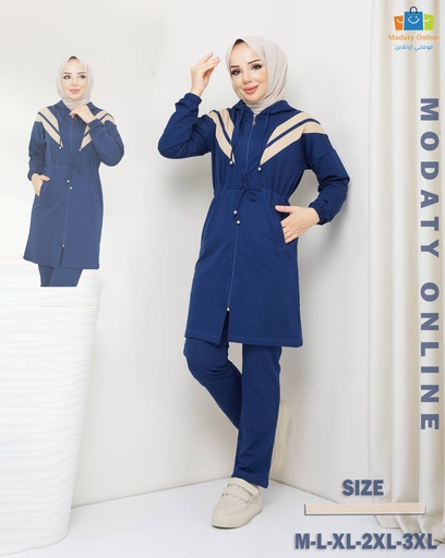 Tracksuit Set Cotton D-Blue