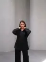 Set Two Pieces Black طقم محجبات قطعتين