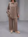 Set Two Pieces Beige طقم محجبات قطعتين 