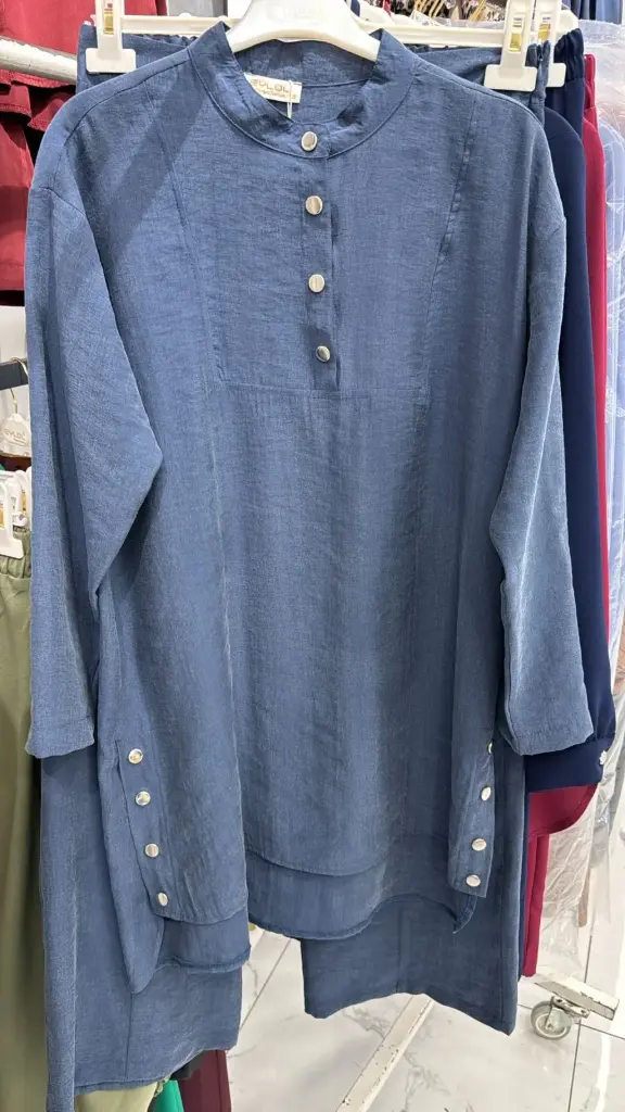 Set Two Pieces D-Blue طقم محجبات قطعتين