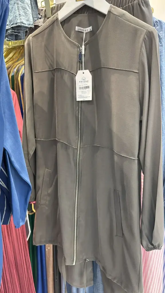 Set Two Pieces Gray طقم محجبات قطعتين