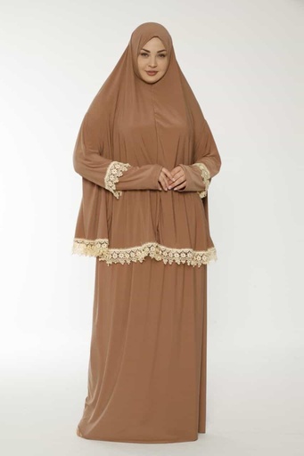 [112024-726-Brown] Women's Prayer Set Brown 