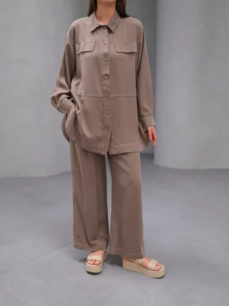 Set Two Pieces Beige طقم محجبات قطعتين 