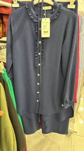 Set Two Pieces D-Blue طقم محجبات قطعتين