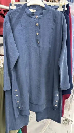 Set Two Pieces D-Blue طقم محجبات قطعتين