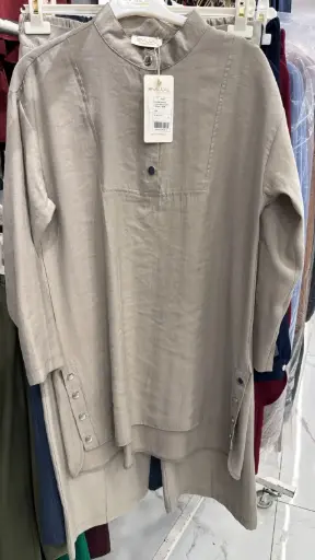 Set Two Pieces Gray طقم محجبات قطعتين 