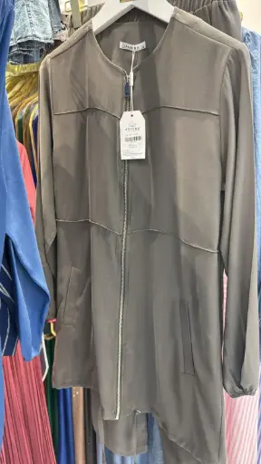 Set Two Pieces Gray طقم محجبات قطعتين