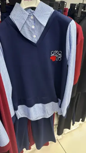 Set Two Pieces D-Blue طقم محجبات قطعتين